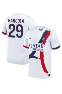 Paris Saint-Germain Bradley Barcola #29 Fotballdrakt Borte Klær 2024-25 Korte ermer